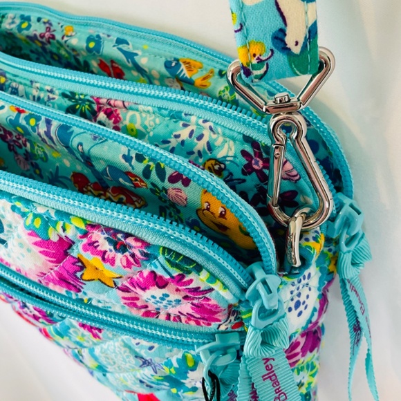 🌷Vera Bradley Ariel Floral Crossbody Bag Purse Little Mermaid Spring Break - Picture 6 of 6